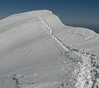 Выход на вершинный купол Восточной Белухи.