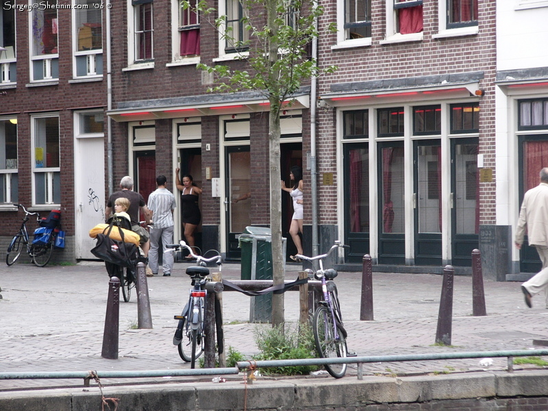 Holland. Amsterdam. Red Lights Street.