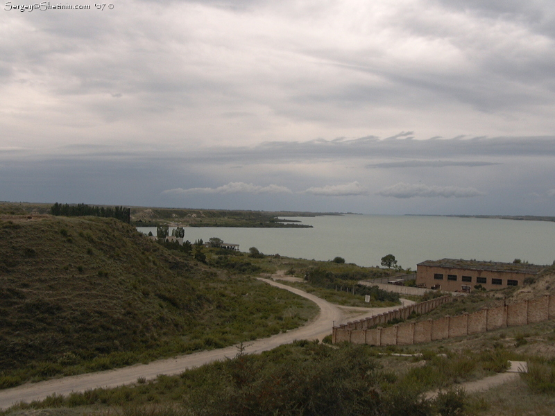 Bad weather at the Lake Issyk-Kul