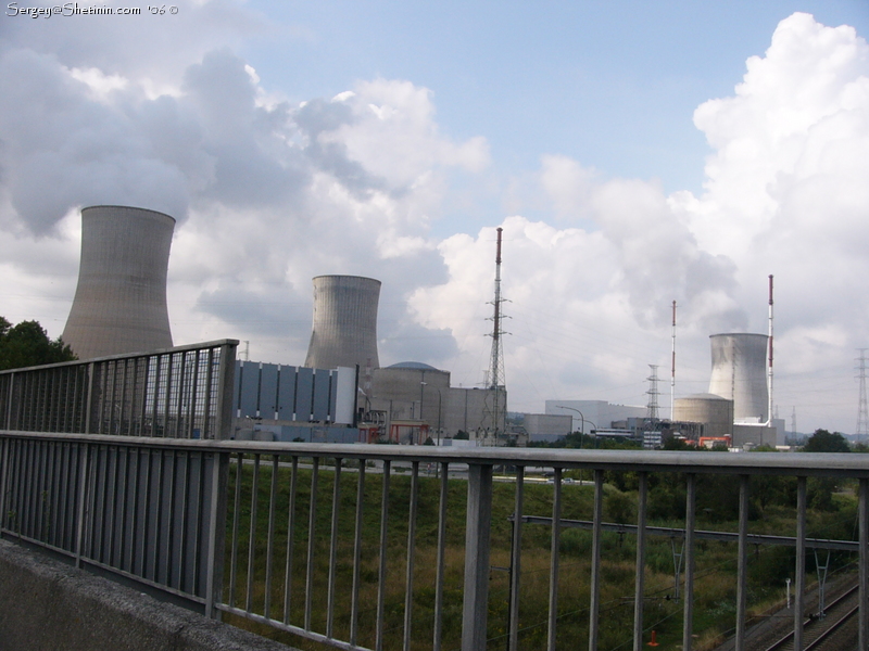 Belgium. Nuclear Station in Huy.