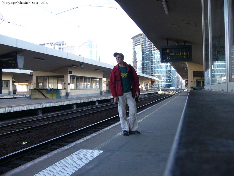 Belgium. Brussels. Railway station.