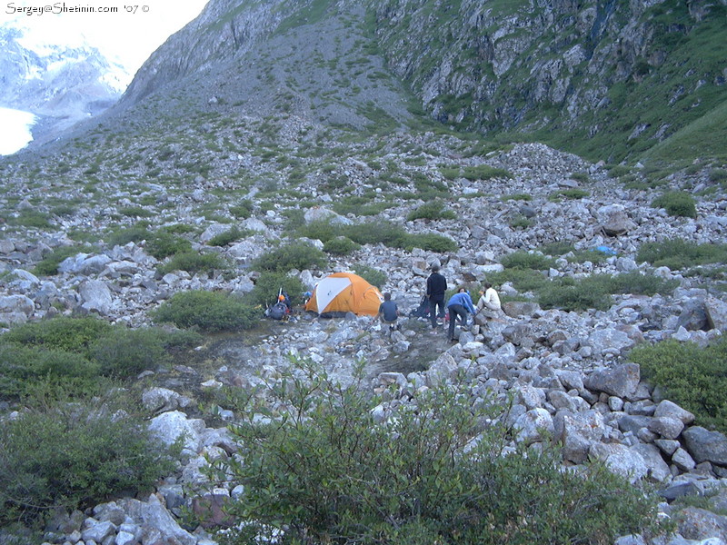 Our camp. Evening 11th July.