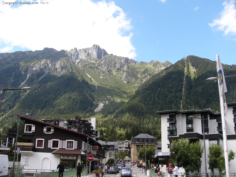 Chamonix. View of the mountains.