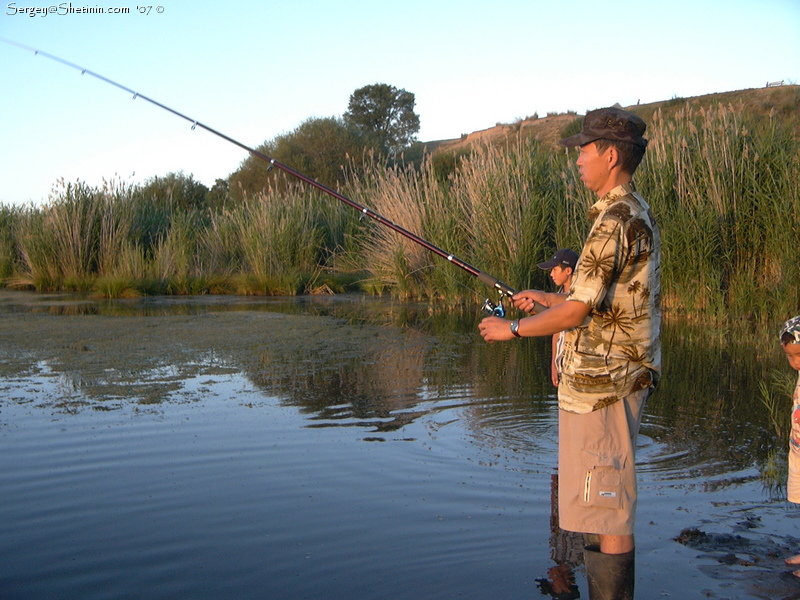 Fishing. Lake 'Krugloe'. Ruslan.