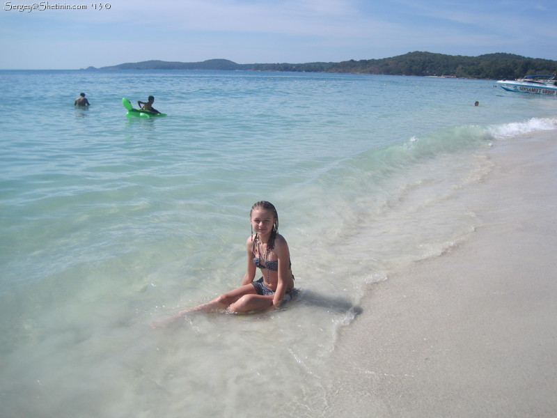 Lyuba with pigtails. Koh Samet Island. Thailand