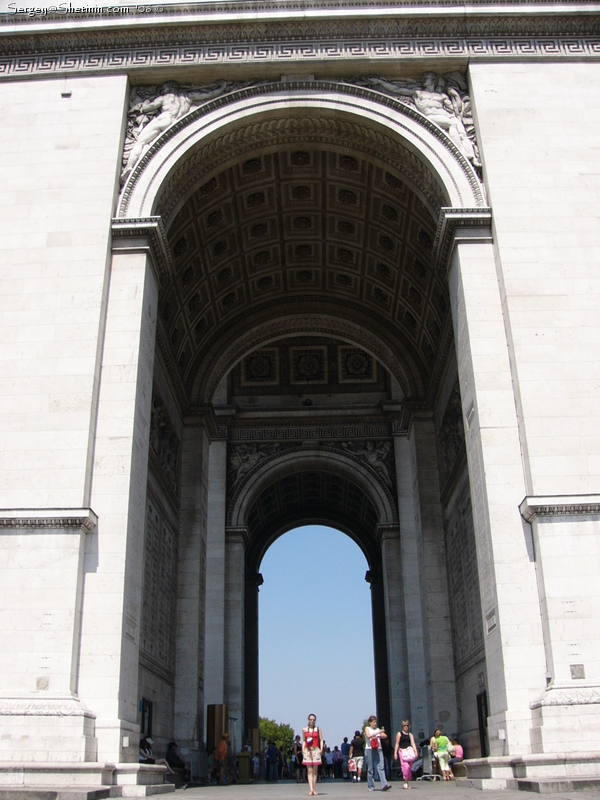 Paris. Under Triumph Arc.