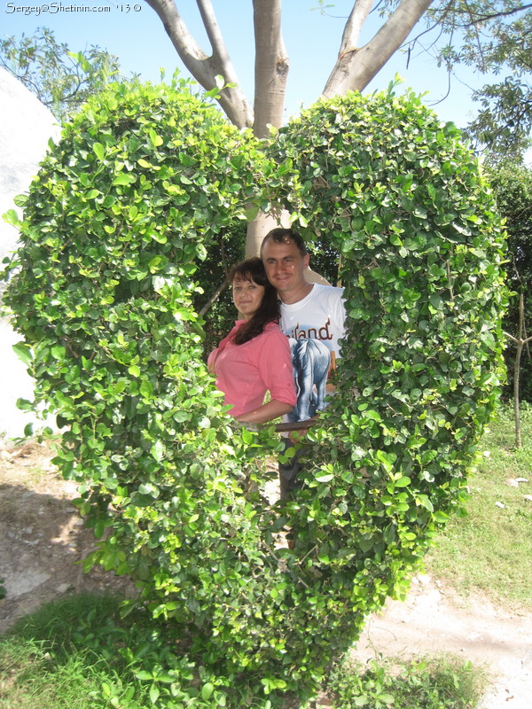 Sweet couple in the park of stones, Pattaya