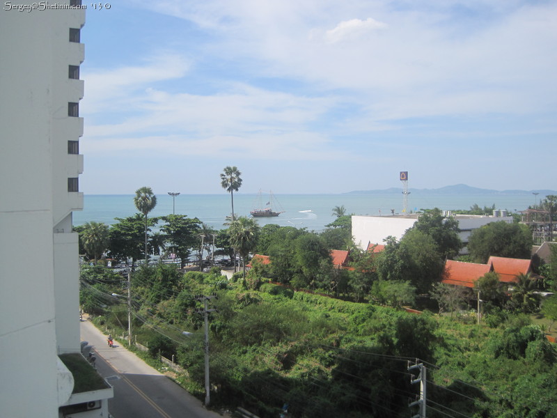 Вид на Сиамский залив с отеля Гранд Жомтьен, Паттайя