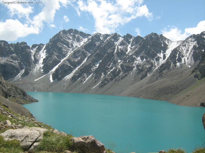 Ala-Kul Lake. The first view