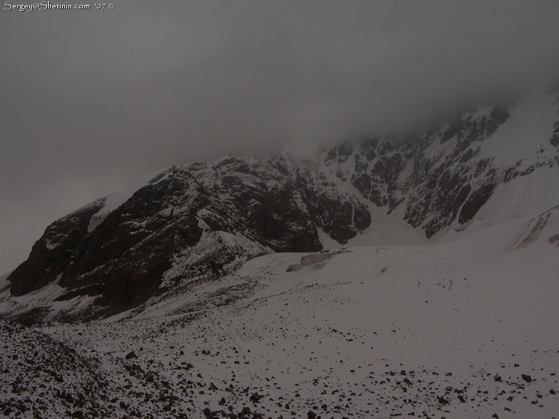 Near the bottom of Djigit Peak.