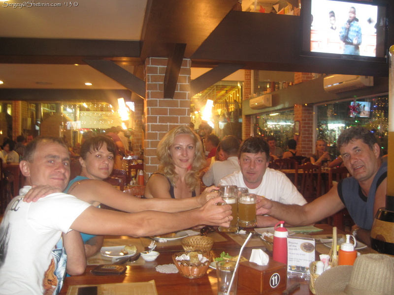 Our group in German Bar in Pattaya