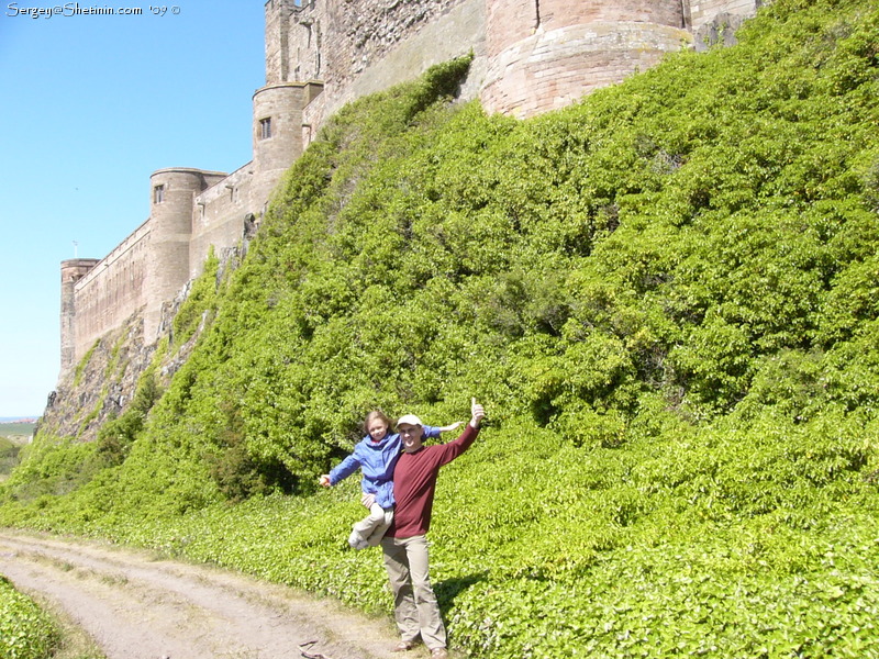 Западная стена замка Бамбург.