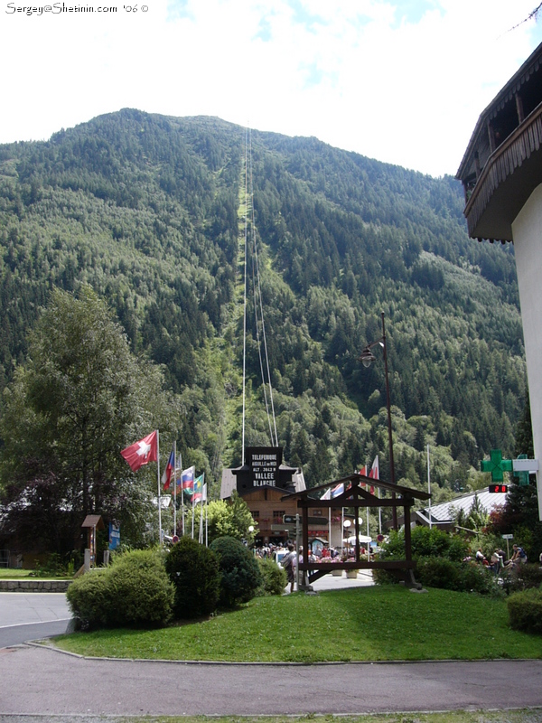 Aiguille-du-midi. The lower station.