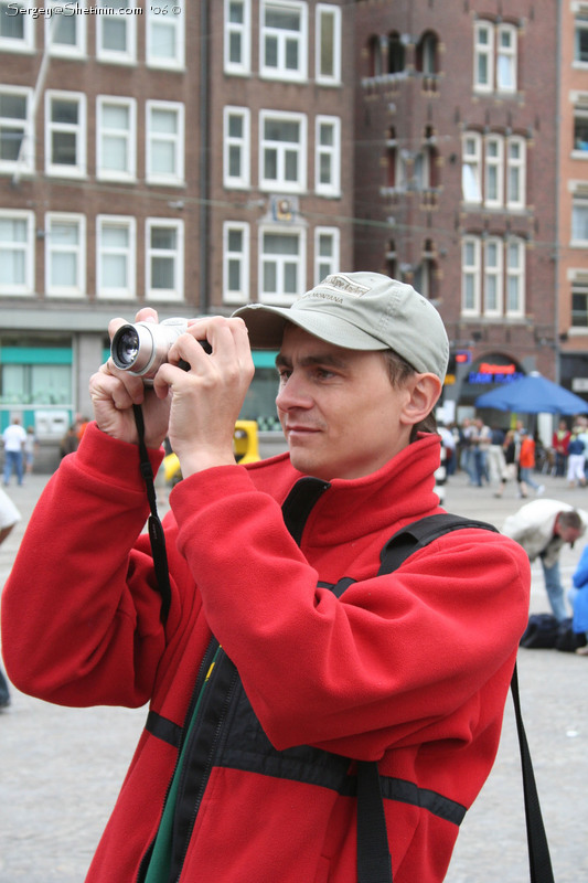 Amsterdam. I am taking a picture.