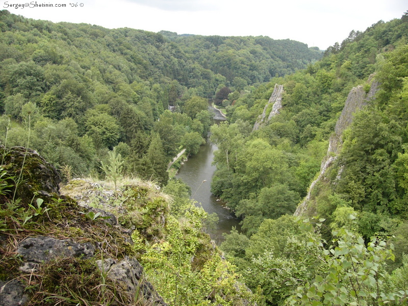 Belgium. Sy. Rocks. River.