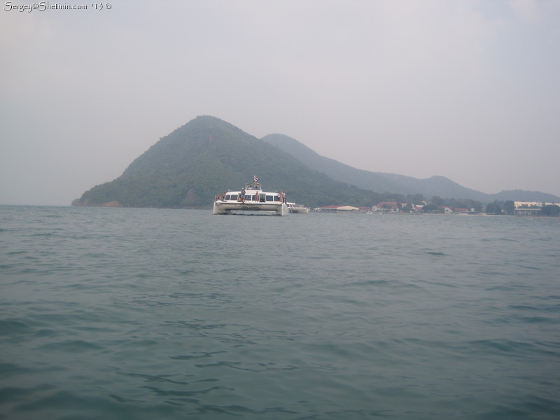 Catamaran near monkey's island