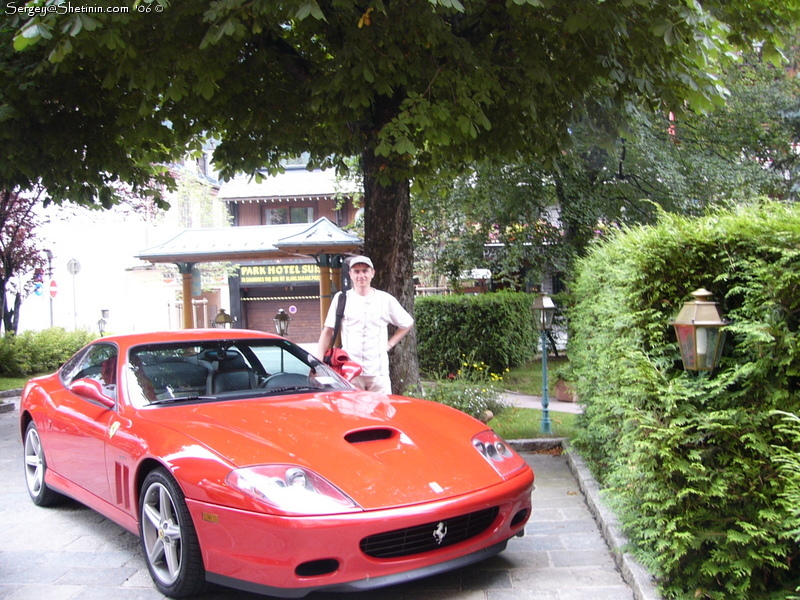 Chamonix. Me and Ferrari.
