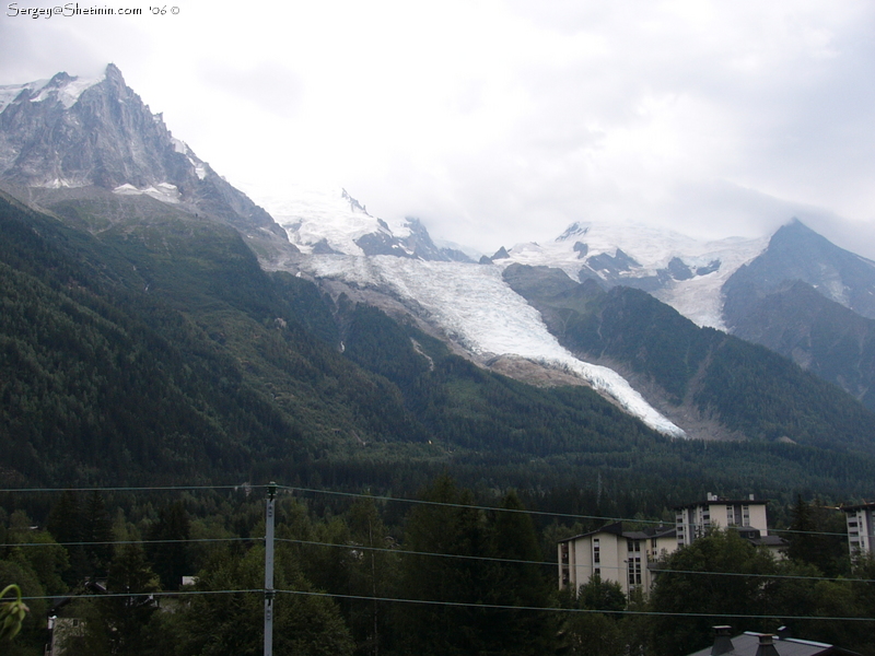 Chamonix. View from the window.