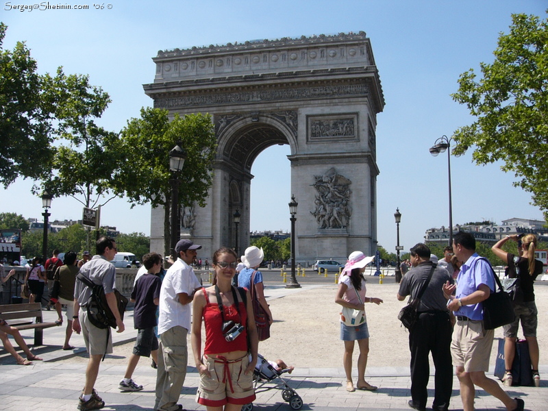 Paris. Zhanna and Triumph Arc.