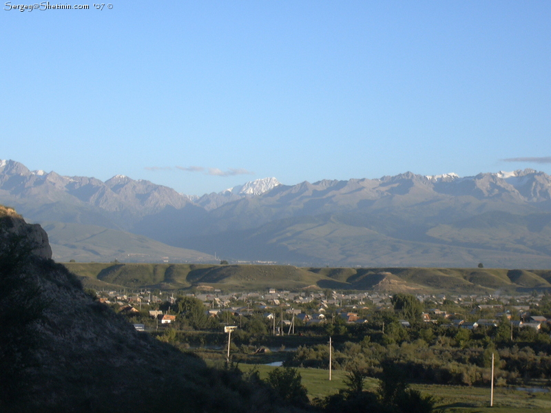 Peak Djigit (Dzhigit, Gigit), Karakol town, Mikhailovka's dachas