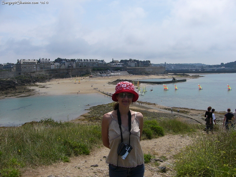 St-Malo. View from the isle to the town.