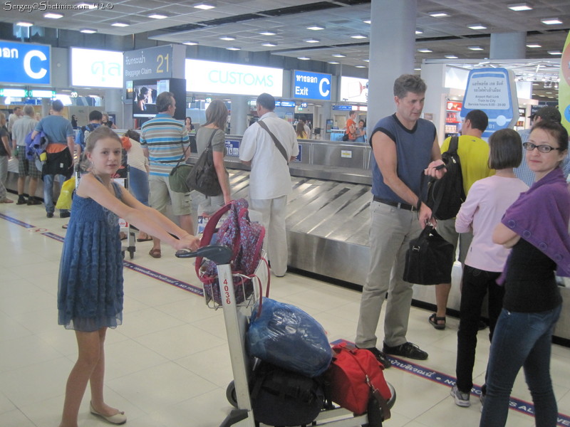 In airport of Bangkok, Suvarnabhumi