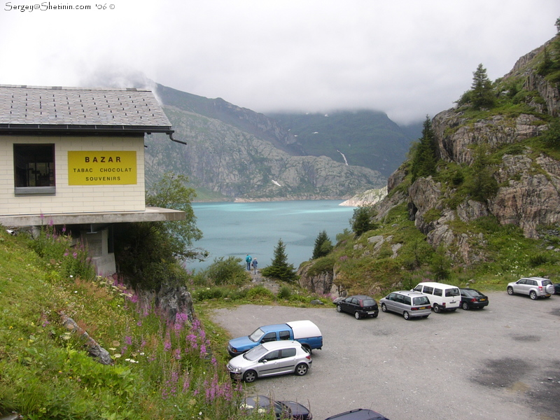 Switzerland. Lake D'Emosson. Parking.