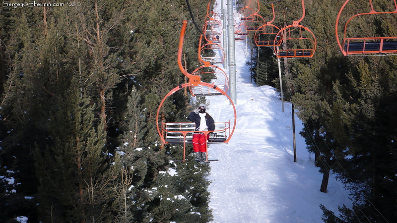 Chair lift. The start of the way.