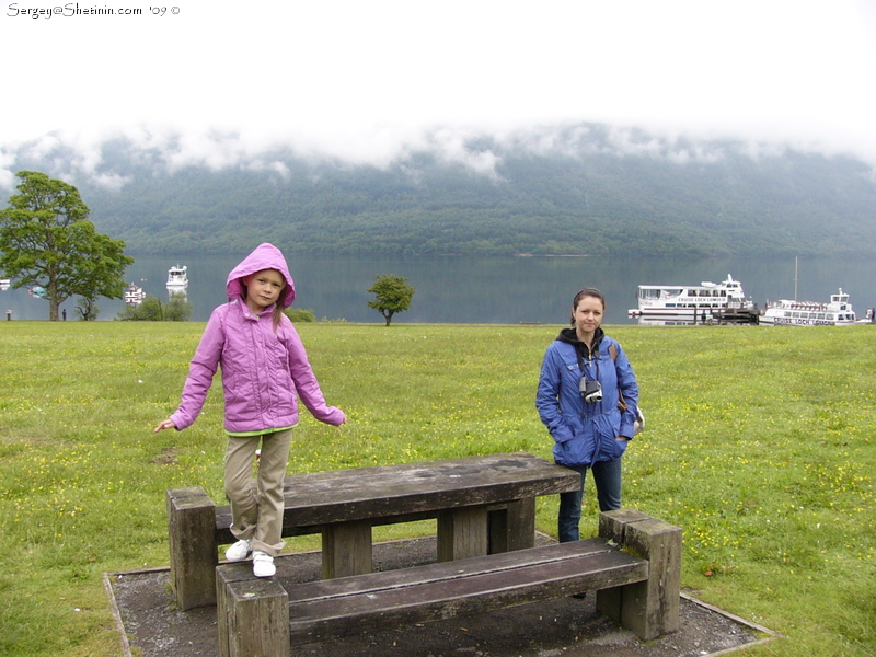 На пути в Шотландию. На озере Лох-Ломонд (Loch-Lomond Lake)