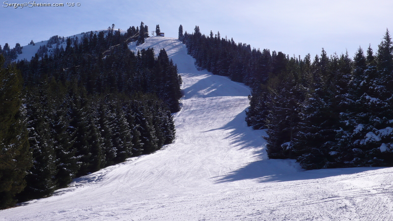 One more view of ski route of Karakol ski-base