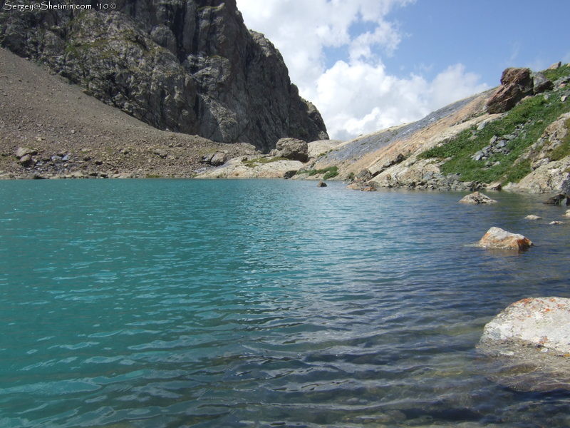 The source of Ala-Kul waterfall