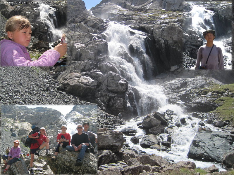 Waterfall from Ala-Kul Lake