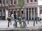It's considered to be the most famous area of Amsterdam - Red Lights Disctrict. Of course it's forbidden to take photographs there but anyway I took a picture of the most 'beautiful' prostitutes of that area.