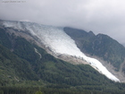 This is a view from our hotel room. The glacier is going down till the city border. It's possible to see here the entry to the tunnel which goes under Mont-Blanc to Italy.