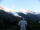 In the last evening we had a good view of Mont-Blanc and glacier.