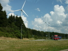 Germany doesn't accept nuclear power stations. So there are wind turbines along with solar batteries everywhere there.