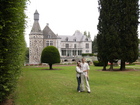 This is a view of the castle from the garden.