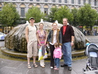 Все вместе на площади г. Льеж у фонтана.Слева направо: я, Жанна, Ирина, Нелли, Женя.