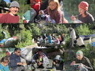 The morning met us with the sun and warm weather. We had a tasteful breakfast and everyone was glad to continue our trekking to Ala-Kul Lake. At the photo you can see the smiling faces of all members of our friendly group that had overnight at refuge "Sirota".