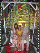Our family and Christmas tree near hotel Grand Jomtien Palace.