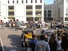 Afternoon of 9th of June. Most of competitors washed their cars and in 8pm organisators of rally decided to allow local people to come close to the cars. Before taht time people were waiting around.