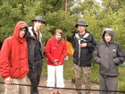 Left to right: Erwin, Greg, Valerie, Quentin, Christine.
Basecamp of Turkestan company, first meeting.