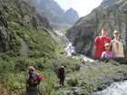 On the way to Ala-Kul Lake. Rocks and stones are more wild.