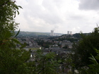 We have limbed up to some hill near the old fortress there and had a good view of Huy town and nuclear power station.