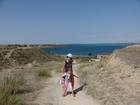 That was a perfect morning to have a walk to Issyk-Kul Lake. It has mirror-like surface and we wanted to try to swim...