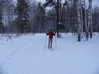 After we finished the skiing I had a chance to give a camera to Zhanna and she ook a picture of me. Not so good quality, but ok...