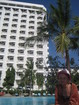 This is the hotel Grand Jomtien Palace where we were living during our visit to Pattaya. The hotel is wonderful and the pools were really clean and surrounded by green trees.