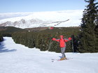 We were lucky with weather, routes, snow and had a good mood for skiing at Karakol ski base.