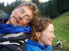 Quentin and Christine at the last camp place (Zangi valley) in the evening of 13th of July.