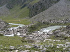 River Uyuntor flowing from Karakol glacier is crossing a morain wall. It's not a Karakol river yet. Ontor river, 5-6 km further down, will join this one and new river 'Karakol' is starting from that junction.